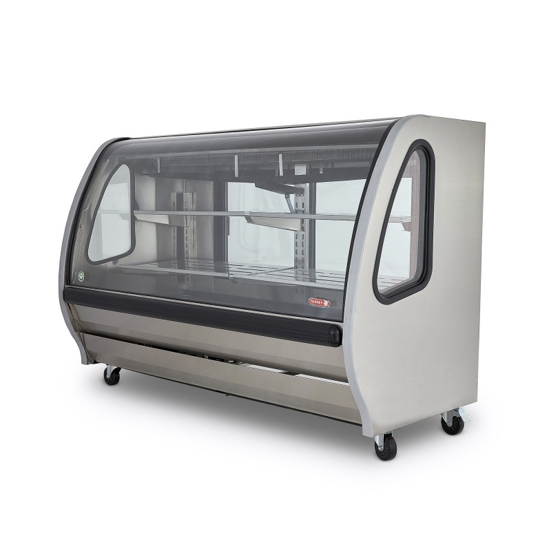 Vitrina Vidrio Panorámico Acero Inoxidable - 2