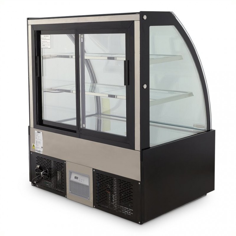 Vitrina Refrigerada Full Glass 120cm Curva - 4